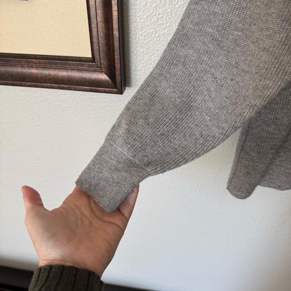 Free People Softly Structured Tunic Sweater Dark Grey Size Small - Picture 5 of 9